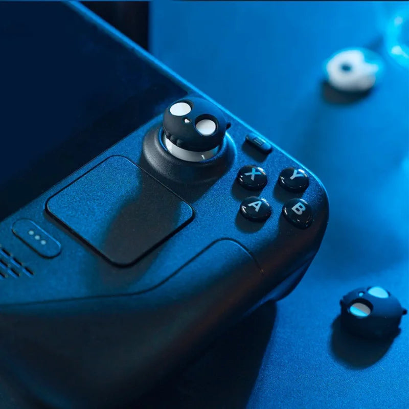 Skull Silicone Soft Thumb Stick Grip Cap Joystick Cover For Valve Steam Deck Oled / ASUS ROG Ally X Game Console Thumbstick Case Merch Eternally