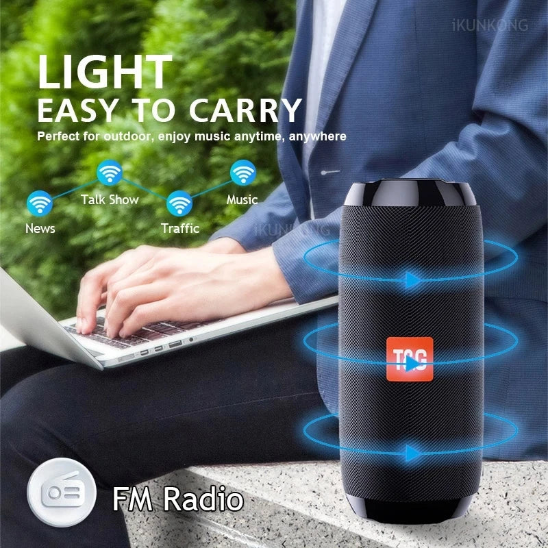 Wireless Portable Bluetooth Speaker Subwoofer Radio FM Music Sound Box Blutooth For Bocina Acoustics Handsfree Hifi Caixa De Som Merch Eternally