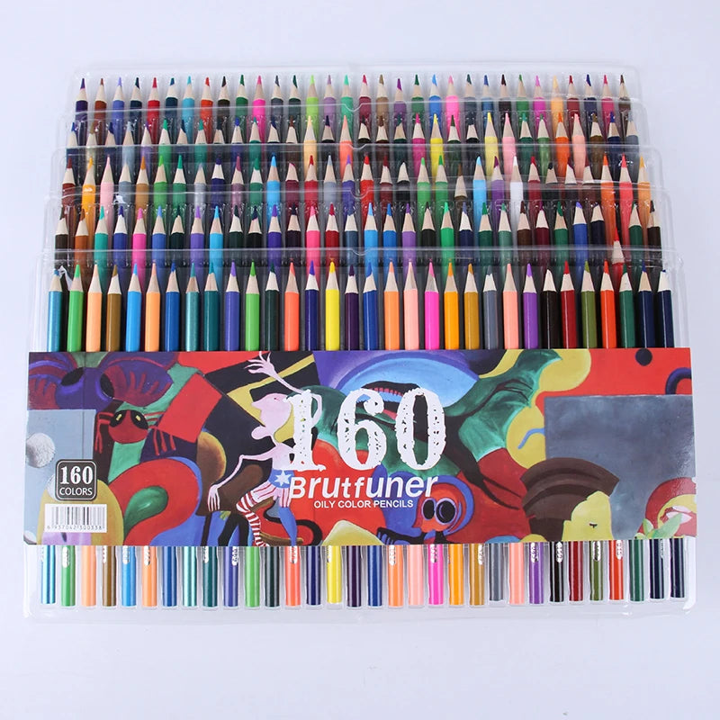 48/72/120/160/180 Colors Pencils Set Watercolor Pencils Professional Oil Wood Soft Pencil For School Drawing Sketch Art Supplies Merch Eternally