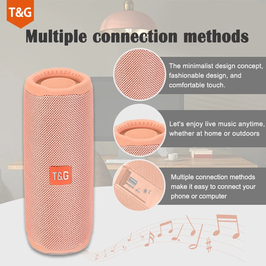 Wireless Portable Bluetooth Speaker Subwoofer Radio FM Music Sound Box Blutooth For Bocina Acoustics Handsfree Hifi Caixa De Som Merch Eternally