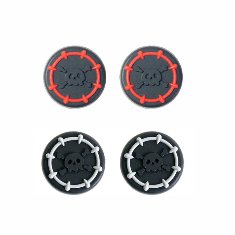 Skull Silicone Soft Thumb Stick Grip Cap Joystick Cover For Valve Steam Deck Oled / ASUS ROG Ally X Game Console Thumbstick Case Merch Eternally