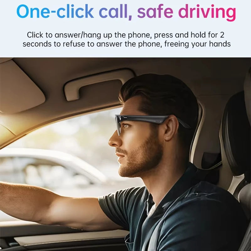 Lenovo 2026 New Smart Glasses AI Translation Bluetooth Conversation Recording Listening To Music Smart Sunglasses for Men Women Merch Eternally
