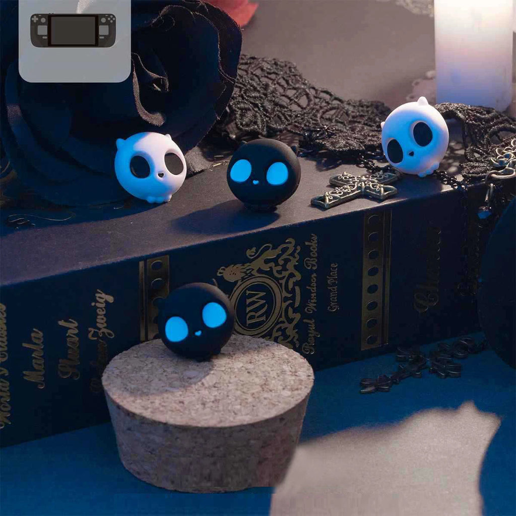 Skull Silicone Soft Thumb Stick Grip Cap Joystick Cover For Valve Steam Deck Oled / ASUS ROG Ally X Game Console Thumbstick Case Merch Eternally