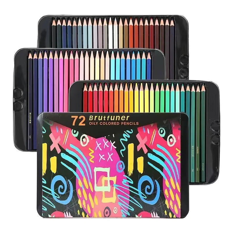 48/72/120/160/180 Colors Pencils Set Watercolor Pencils Professional Oil Wood Soft Pencil For School Drawing Sketch Art Supplies Merch Eternally