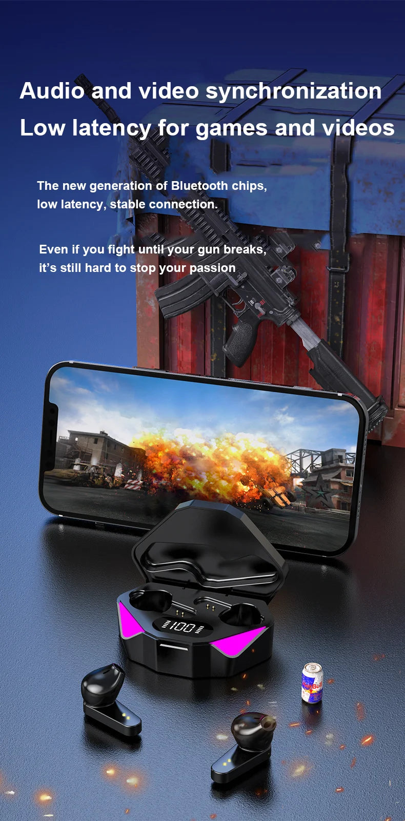 TWS Gaming Earbuds Merch Eternally
