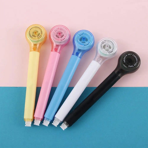 Colorful Correction Tape Creative Design Corrector of Pen Shape Comfortable Holding Kawaii Stationery School Supplies 5mm*6m Merch Eternally